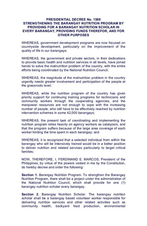 mendicancy law|Presidential Decree No. 1563 : PRESIDENTIAL DECREES .